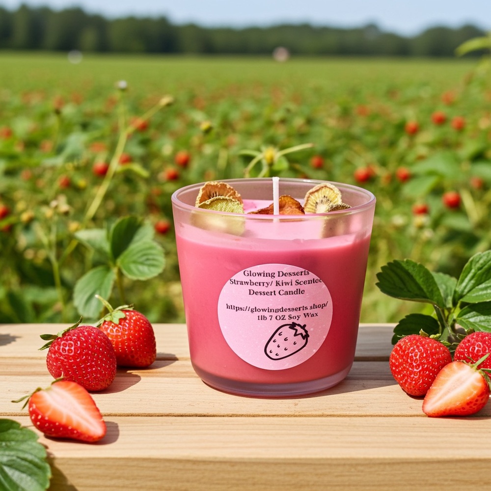 Strawberry Kiwi Scented Candle